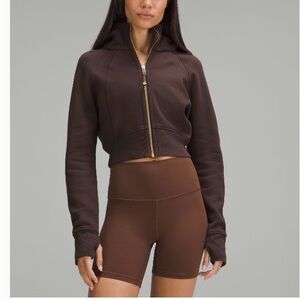 Lululemon scuba cropped full zip hoodie XS/S